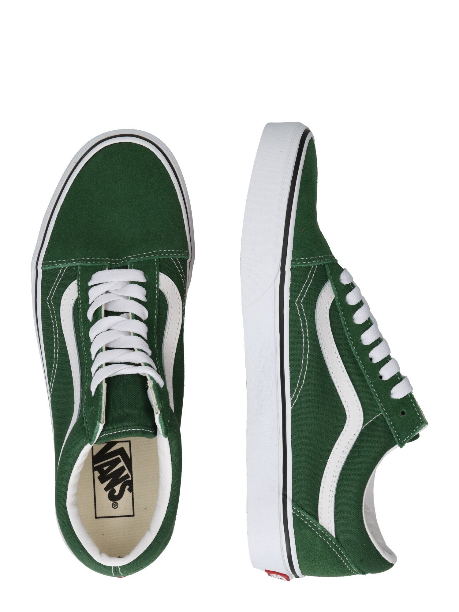 VANS Nízke tenisky 'Old Skool' trávovo zelená / biela - Pepit.sk