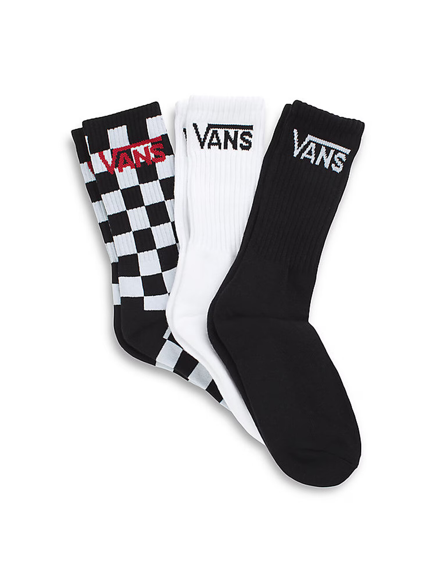 VANS Ponožky 'BY CLASSIC CREW BOYS (1-6)' červená / čierna / biela - Pepit.sk