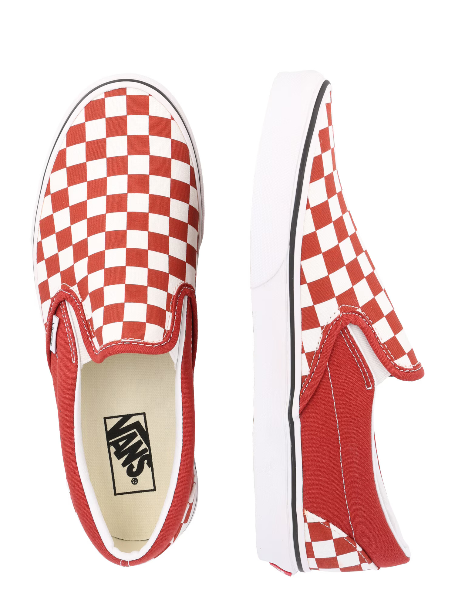 VANS Slip-on obuv 'Classic' červená / čierna / biela - Pepit.sk