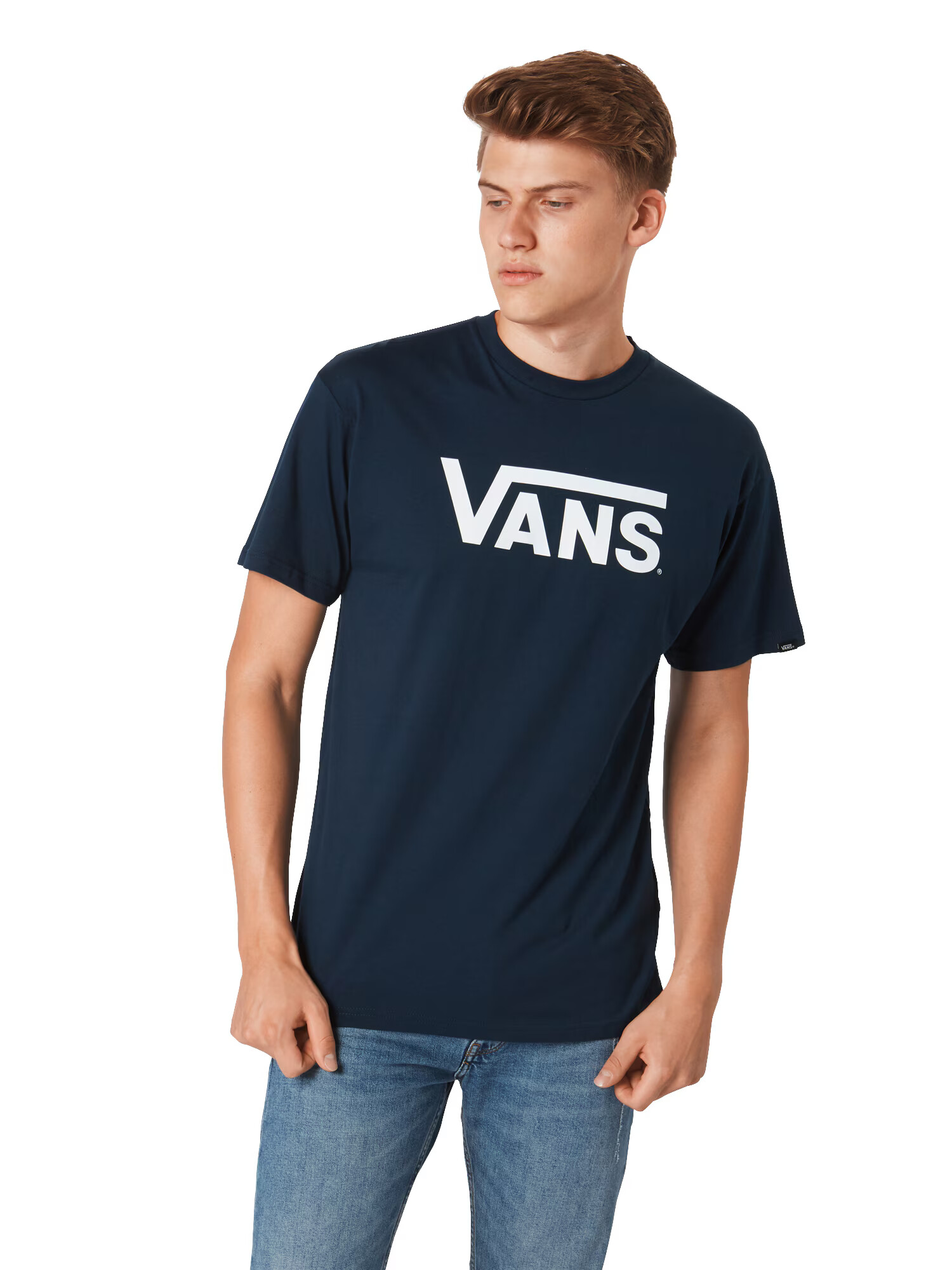 VANS Tričko 'MN CLASSIC' námornícka modrá / biela - Pepit.sk