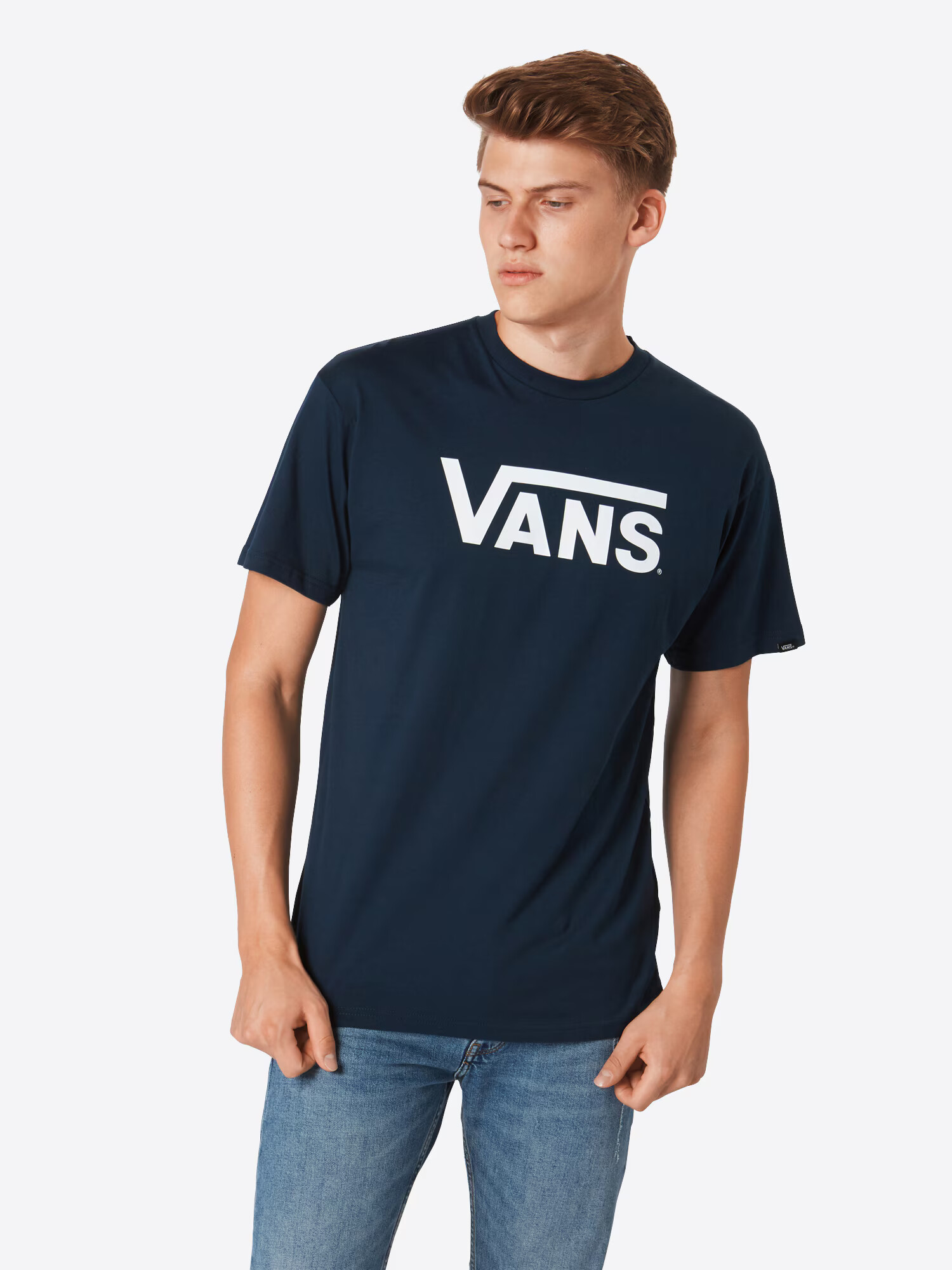 VANS Tričko 'MN CLASSIC' námornícka modrá / biela - Pepit.sk