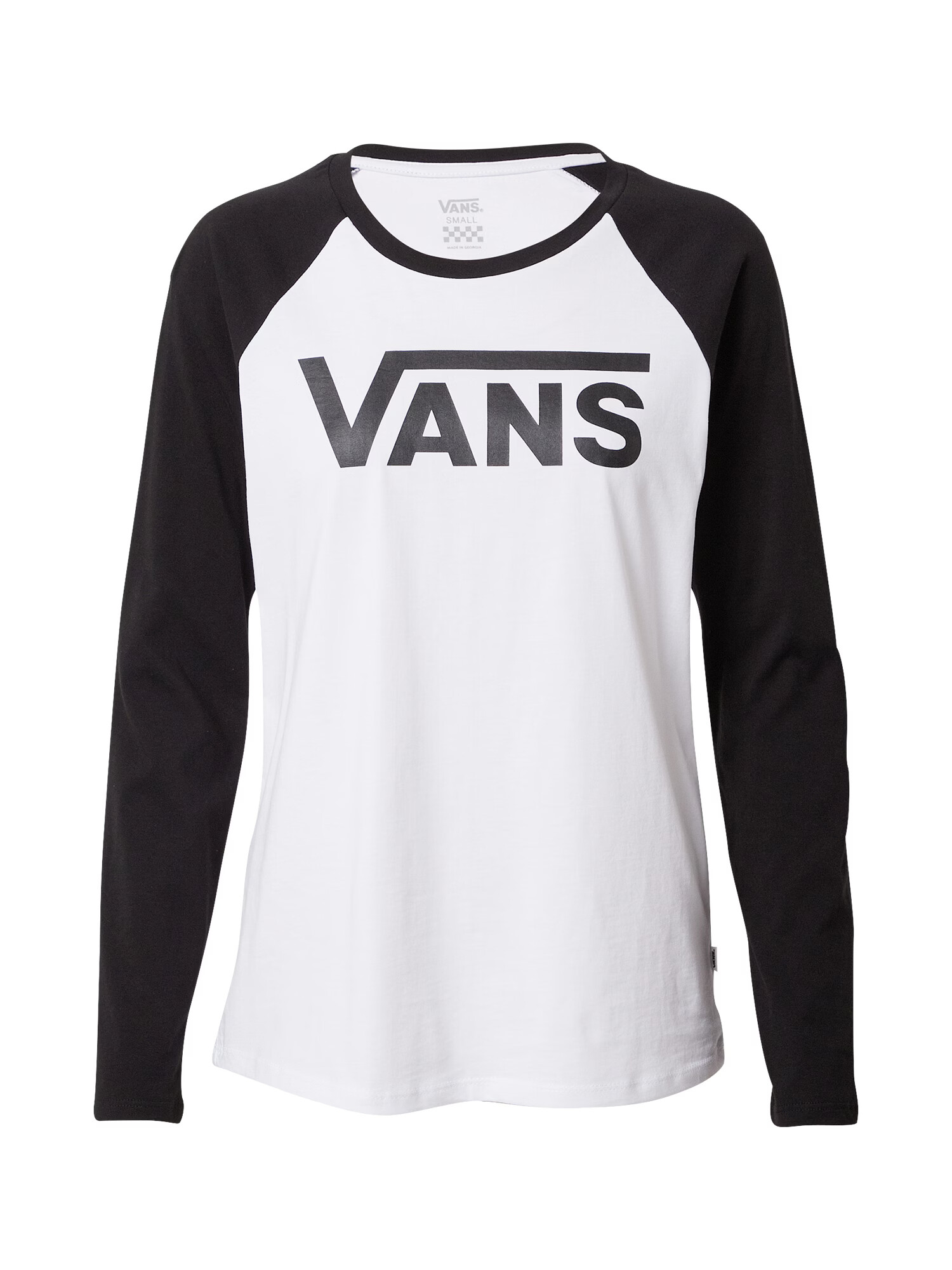 VANS Tričko 'WM FLYING V LS RAGLAN' čierna / biela - Pepit.sk