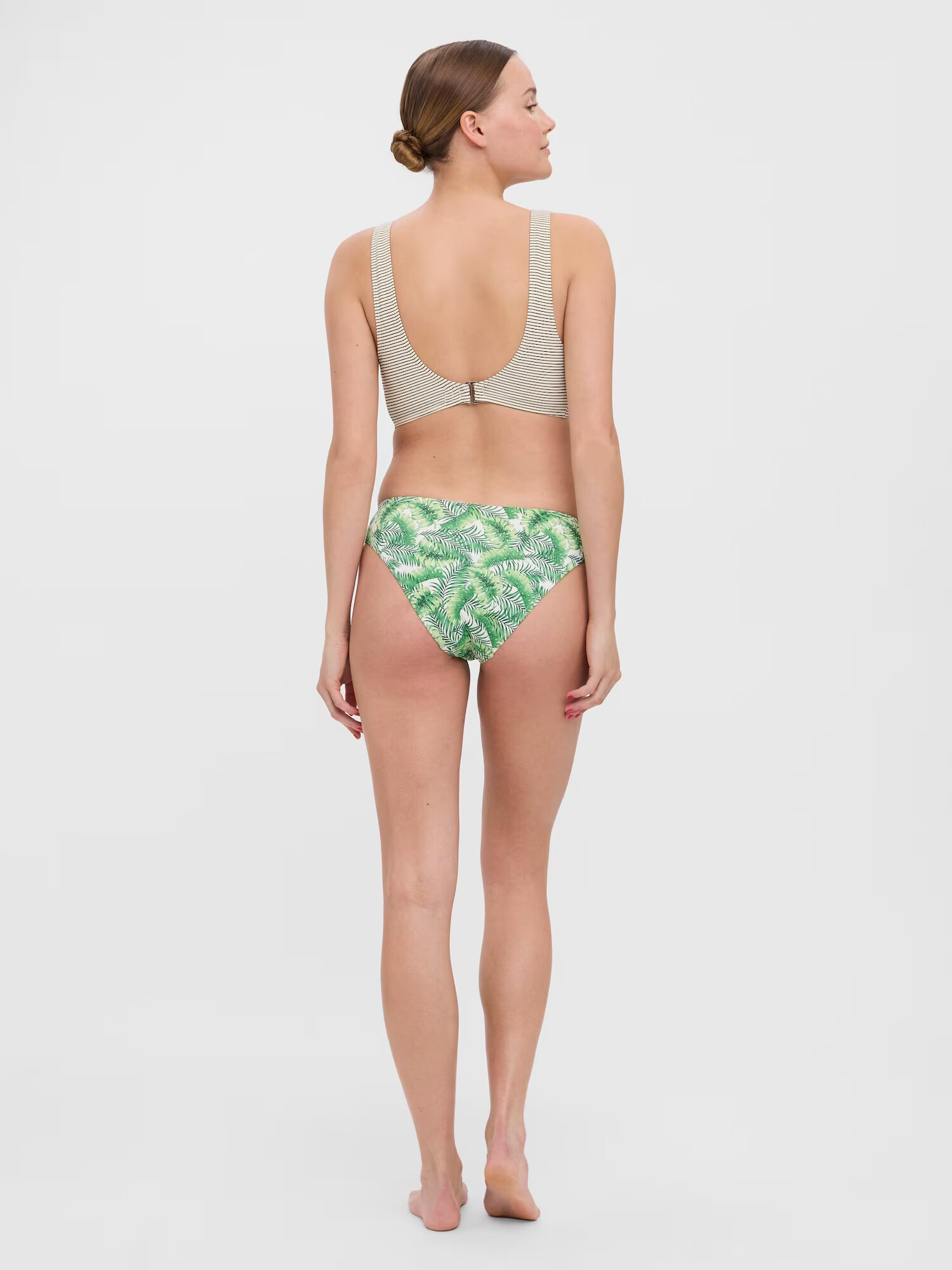 VERO MODA Bikinový top 'Vivi' béžová / tmavomodrá - Pepit.sk