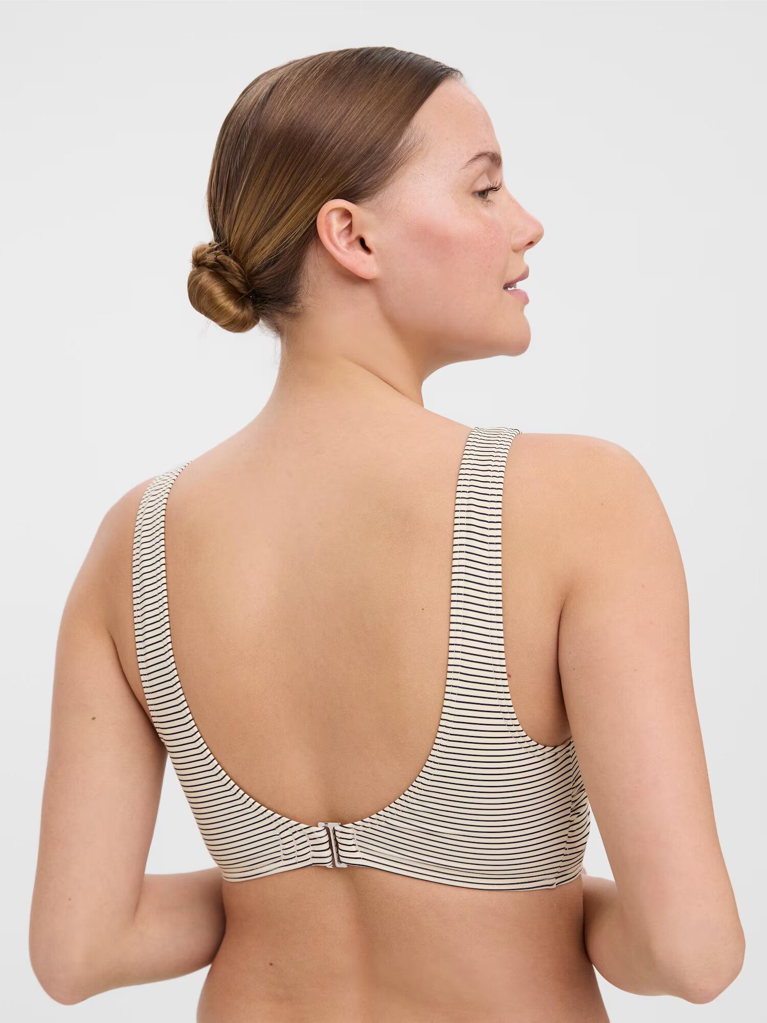 VERO MODA Bikinový top 'Vivi' béžová / tmavomodrá - Pepit.sk