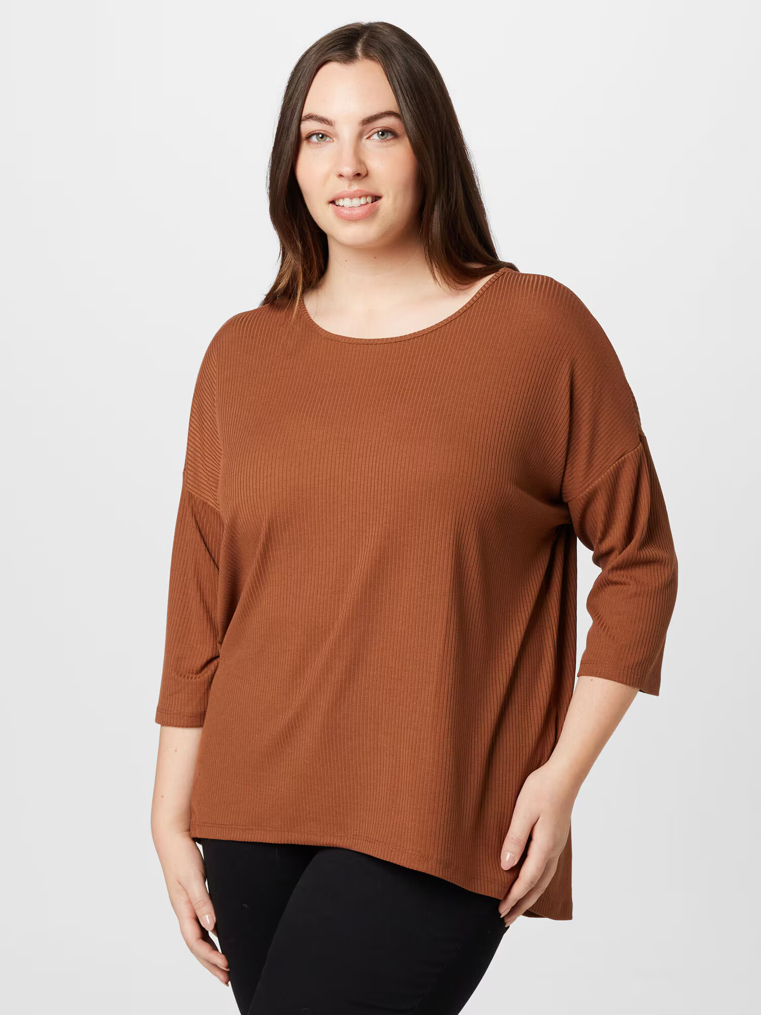 Vero Moda Curve Tričko 'IVY' karamelová - Pepit.sk