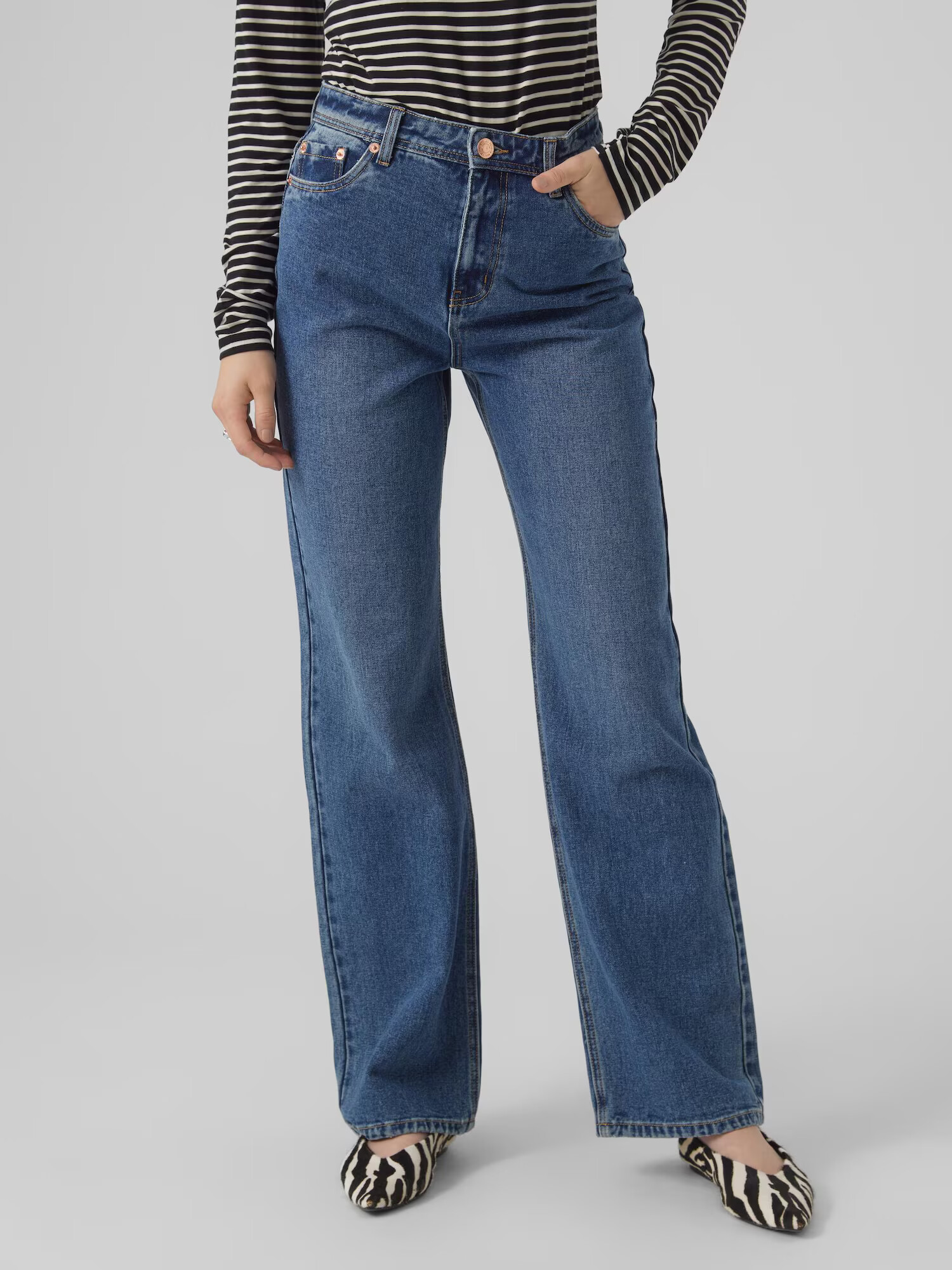 VERO MODA Džínsy 'RACHEL' modrá denim - Pepit.sk