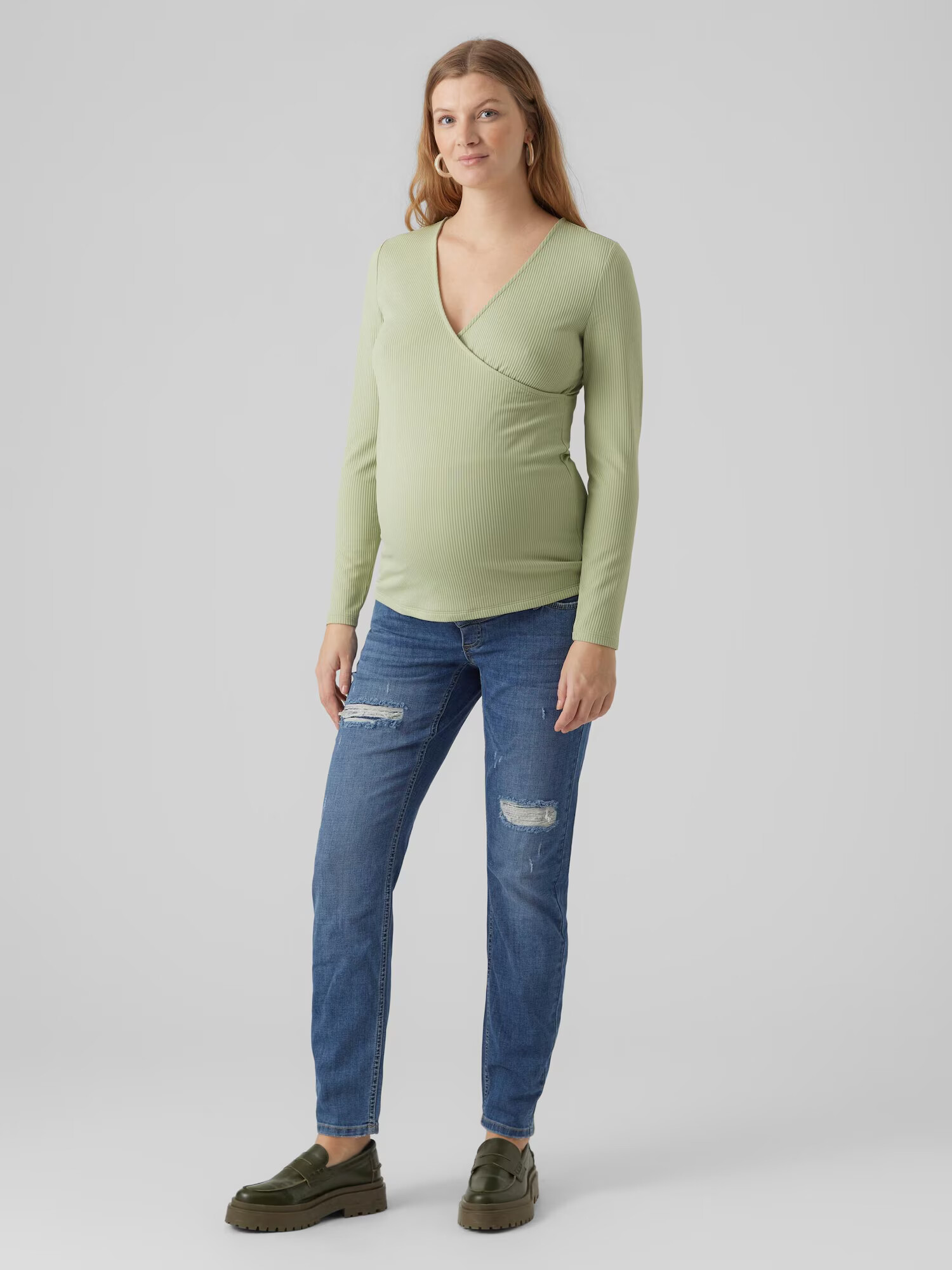 Vero Moda Maternity Tričko 'RIVA' zelená - Pepit.sk