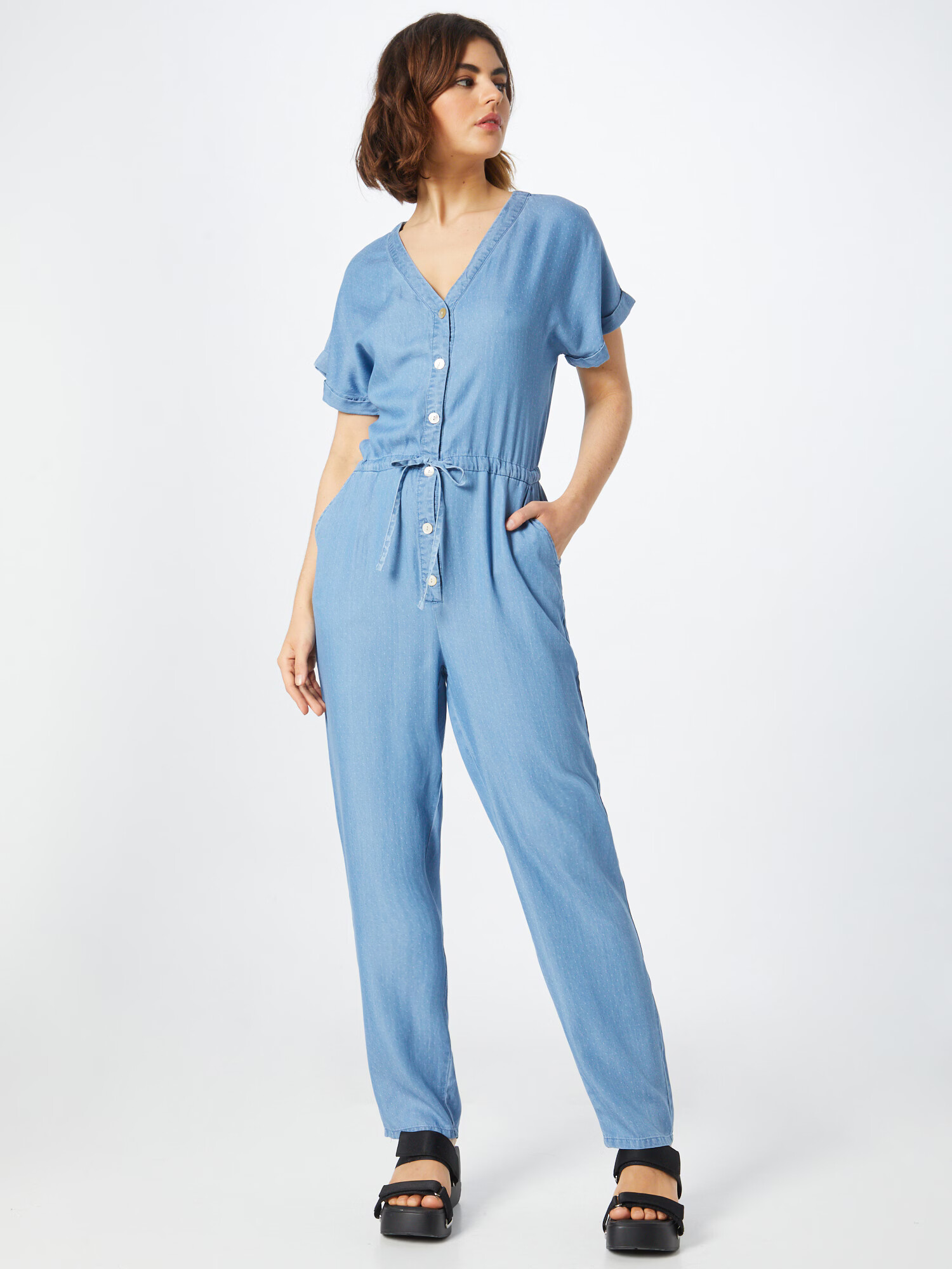 VERO MODA Overal 'LILIANA' modrá denim / svetlomodrá - Pepit.sk