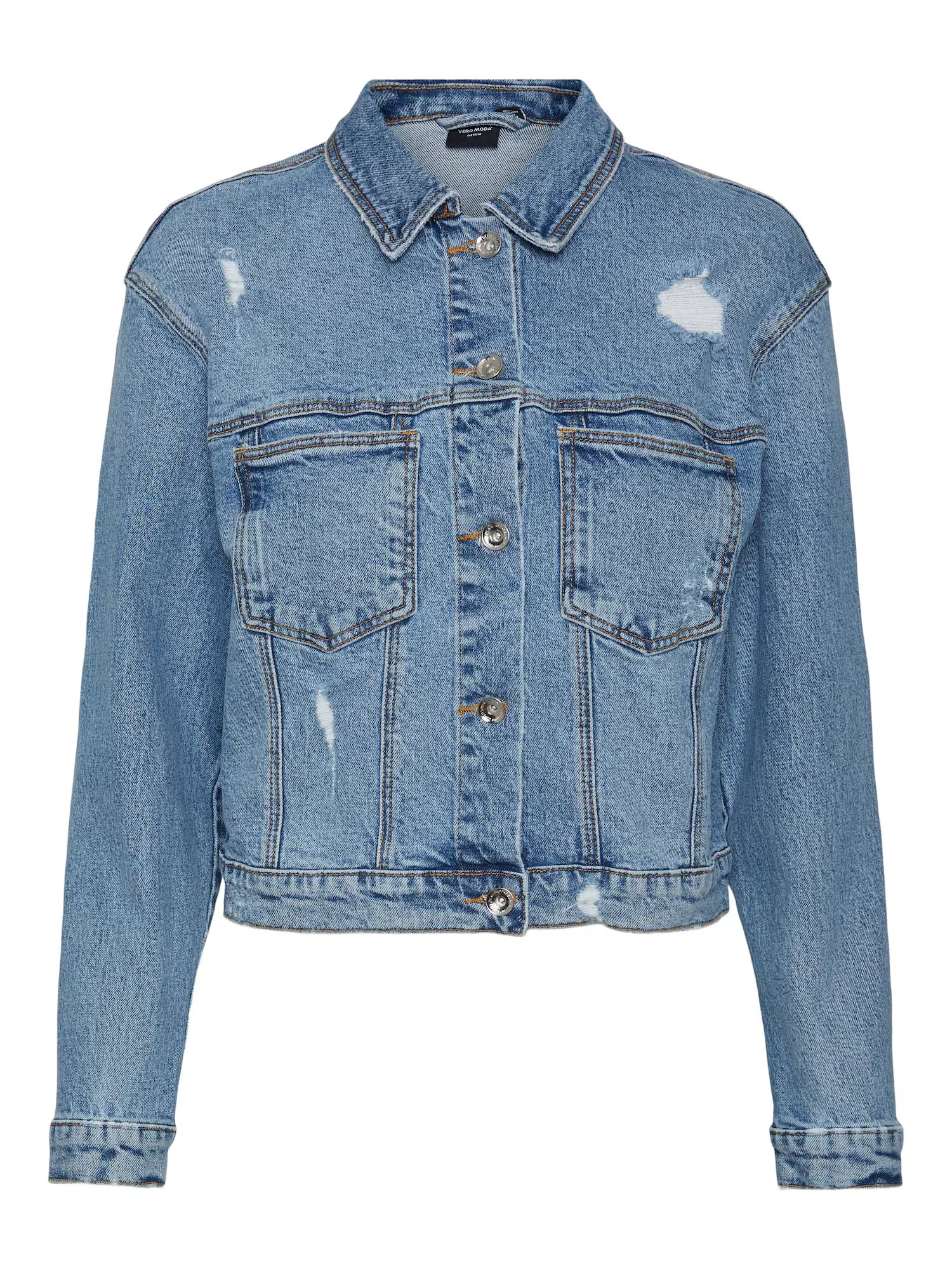 VERO MODA Prechodná bunda 'Brenda' modrá denim - Pepit.sk