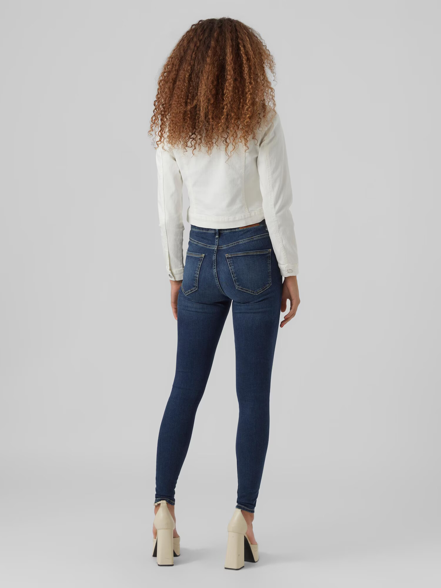 VERO MODA Prechodná bunda 'Luna' biely denim - Pepit.sk