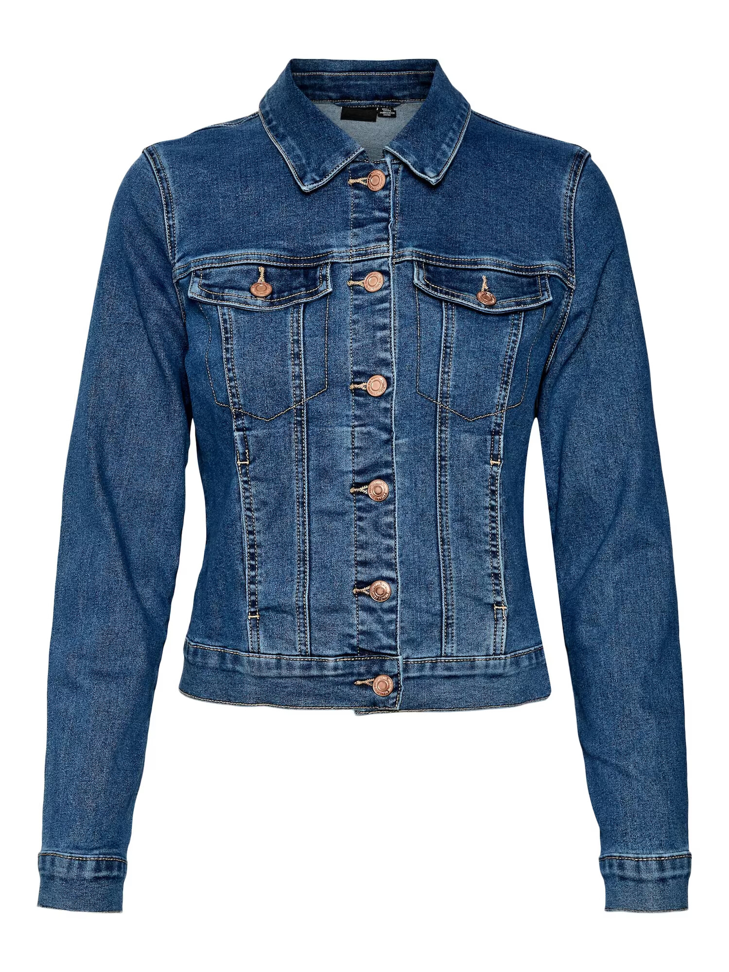 VERO MODA Prechodná bunda 'Luna' modrá denim - Pepit.sk