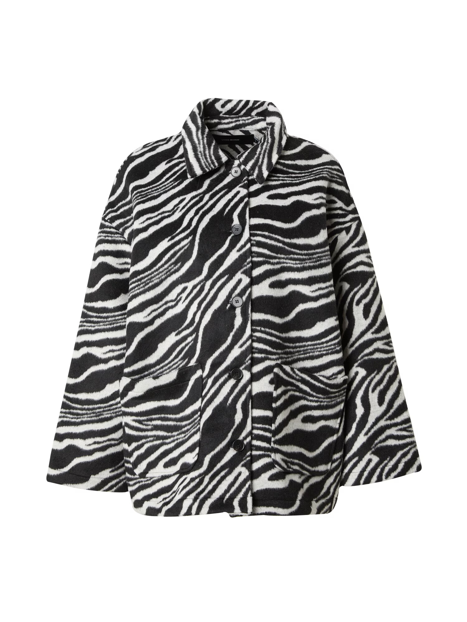 VERO MODA Prechodná bunda 'ZEBRA' čierna - Pepit.sk