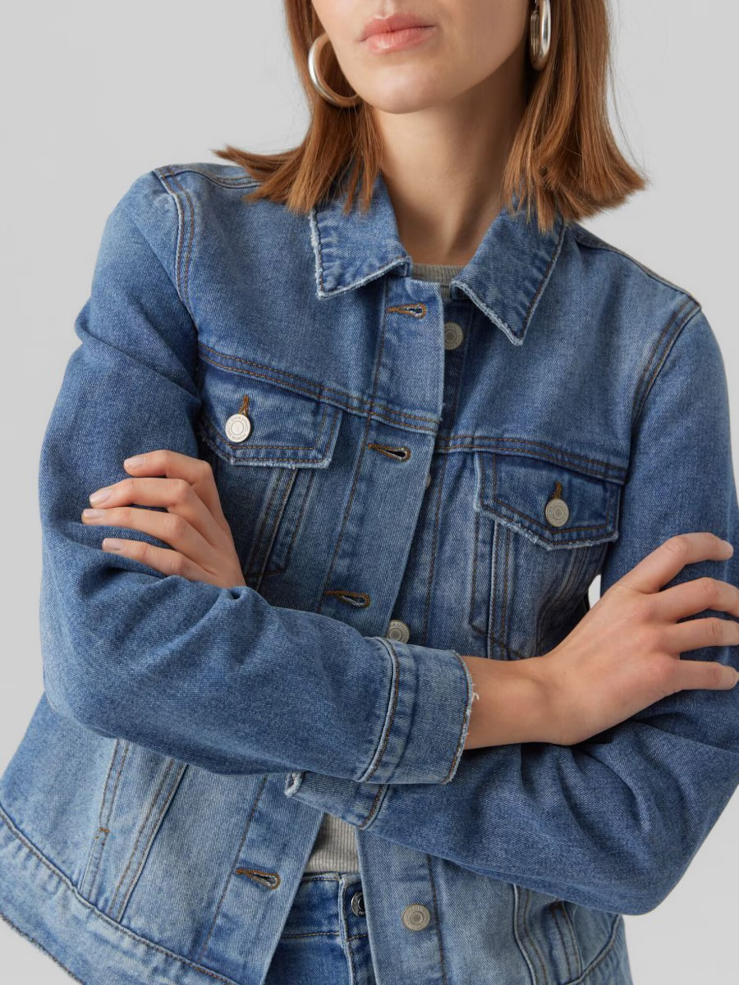 VERO MODA Prechodná bunda 'Zorica' modrá denim - Pepit.sk