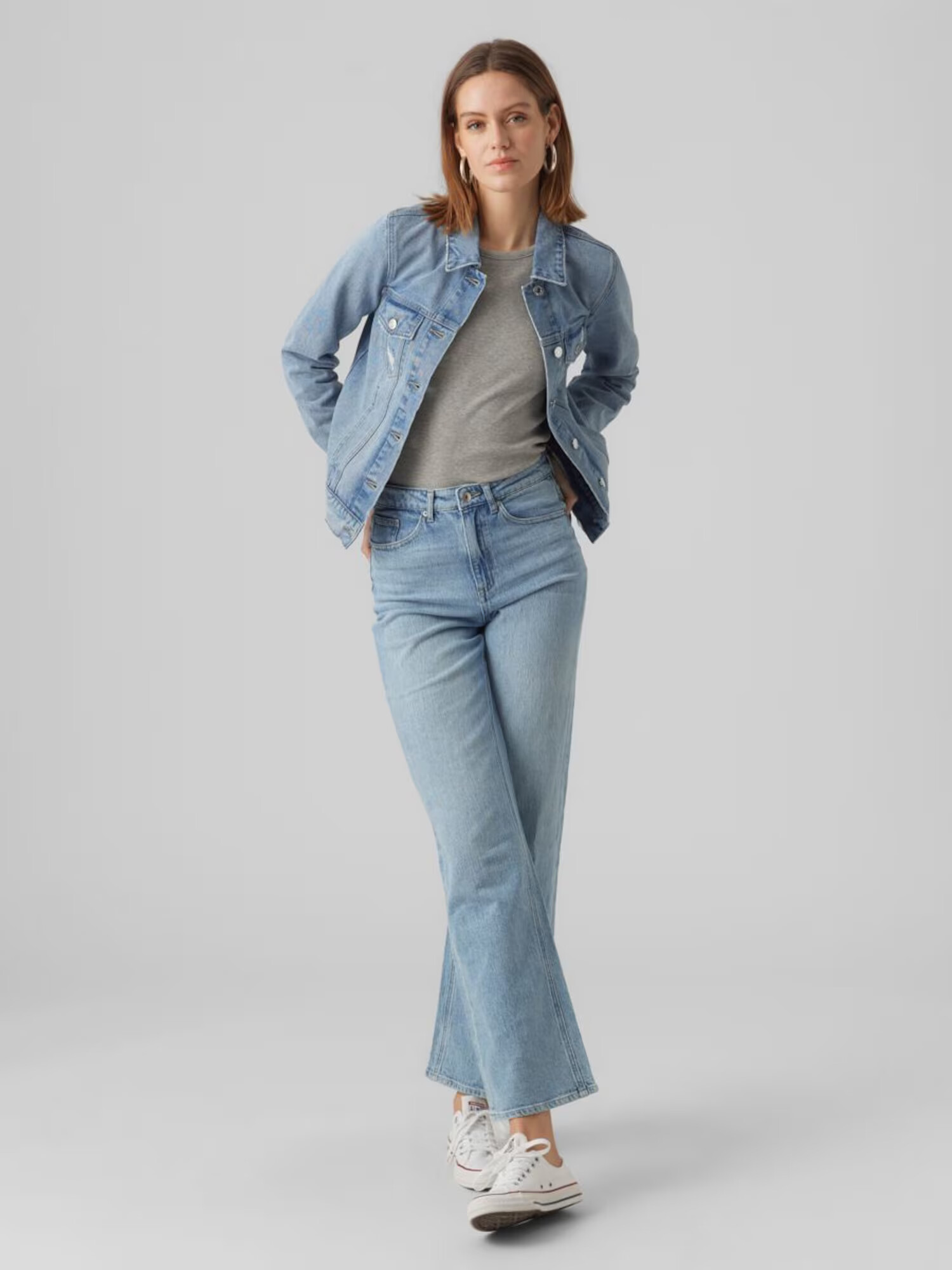 VERO MODA Prechodná bunda 'ZORICA' modrá denim - Pepit.sk