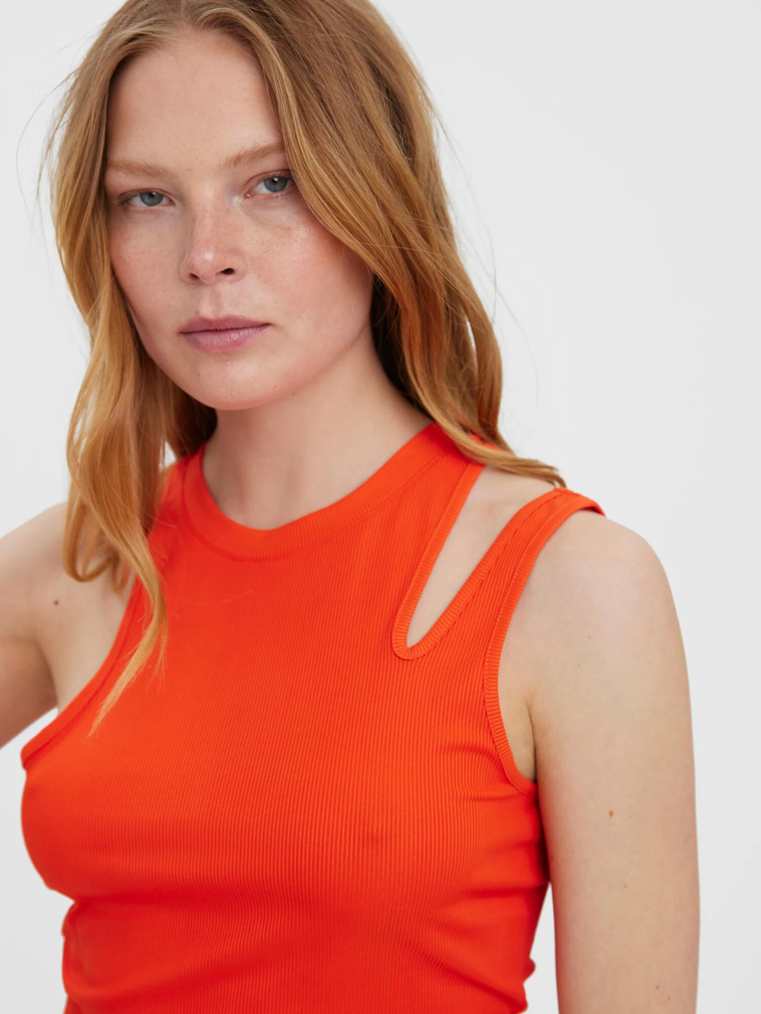 VERO MODA Top 'Ofelianeia' oranžová - Pepit.sk