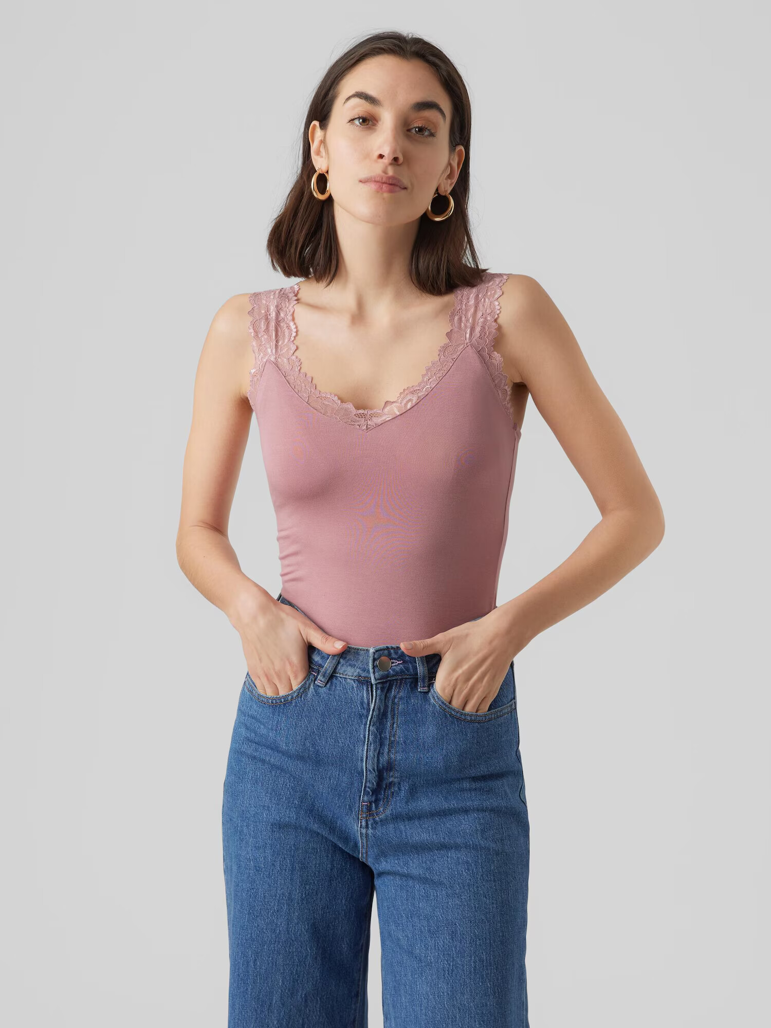 VERO MODA Top 'Rosa' staroružová - Pepit.sk