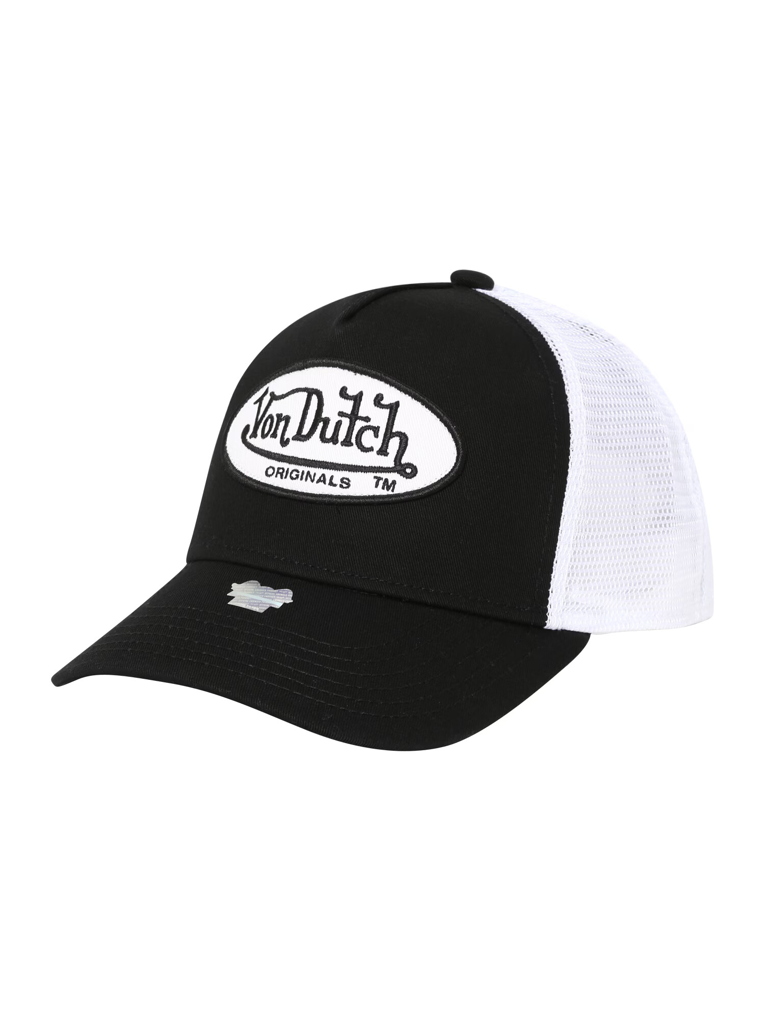 Von Dutch Originals Čiapka 'BOSTON' čierna / biela - Pepit.sk