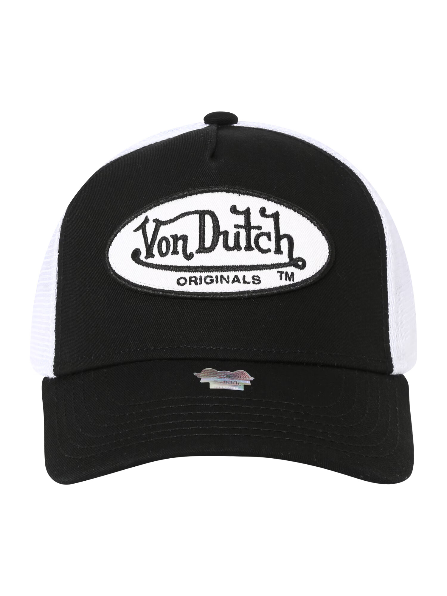 Von Dutch Originals Čiapka 'BOSTON' čierna / biela - Pepit.sk