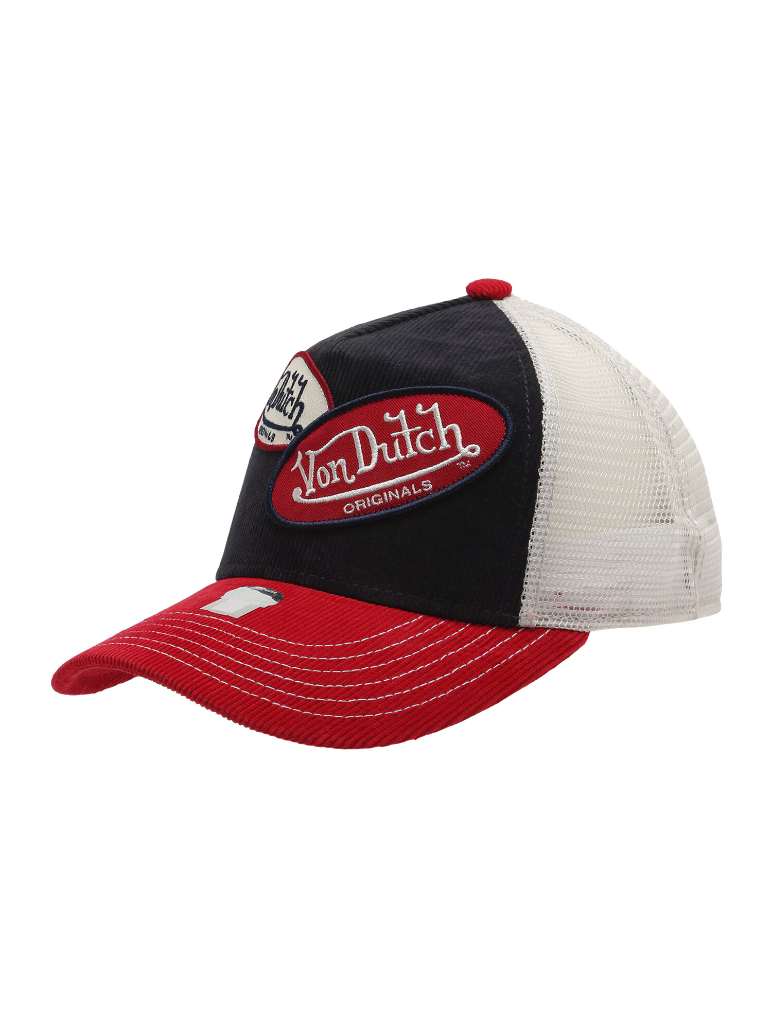 Von Dutch Originals Čiapka 'RUSSEL' červená / čierna / prírodná biela - Pepit.sk