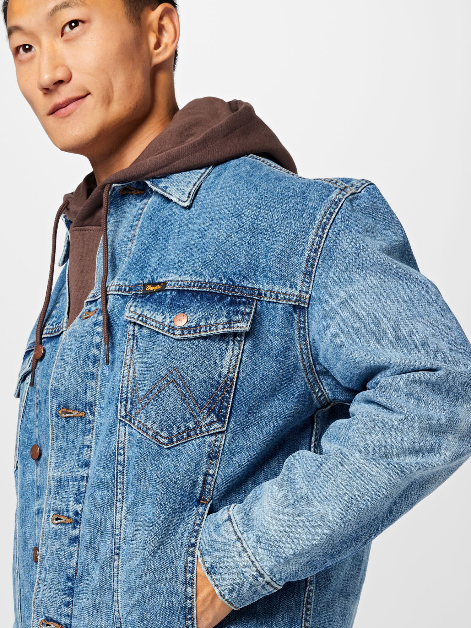 WRANGLER Prechodná bunda modrá denim - Pepit.sk