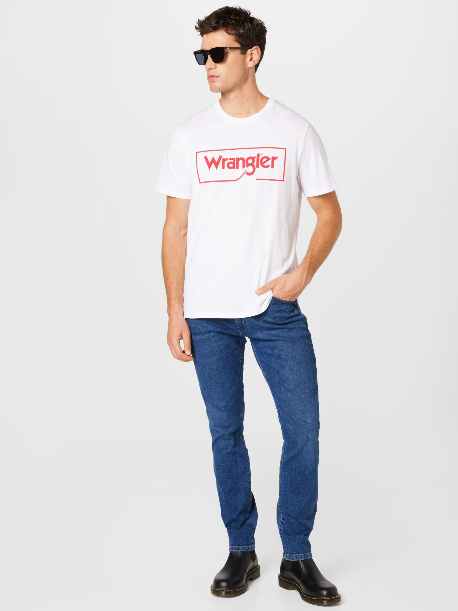 WRANGLER Tričko červená / biela - Pepit.sk