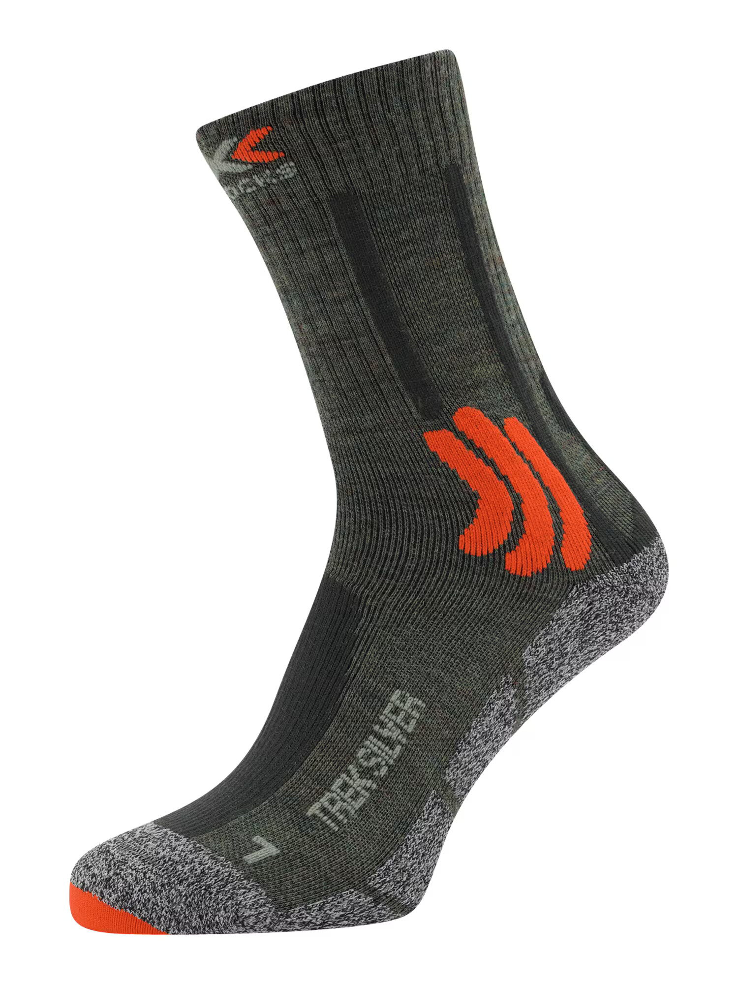 X-SOCKS Športové ponožky sivá melírovaná / olivová / oranžovo červená / čierna - Pepit.sk