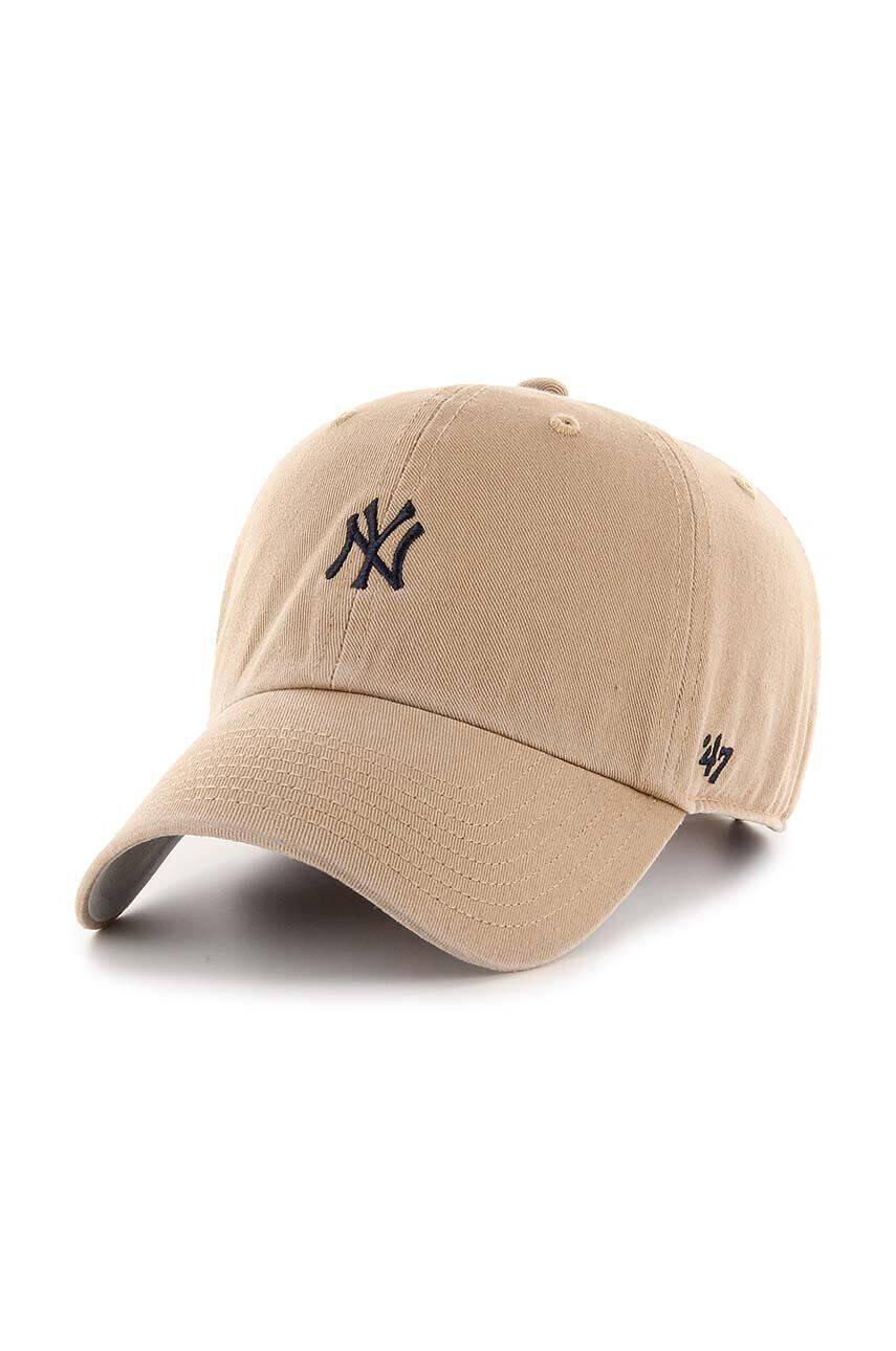 47brand Bavlnená šiltovka MLB New York Yankees tmavomodrá farba s nášivkou - Pepit.sk