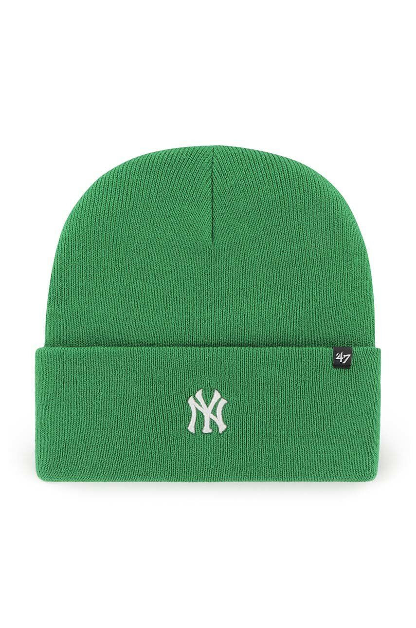 47brand Čiapka Mlb New York Yankees zelená farba - Pepit.sk