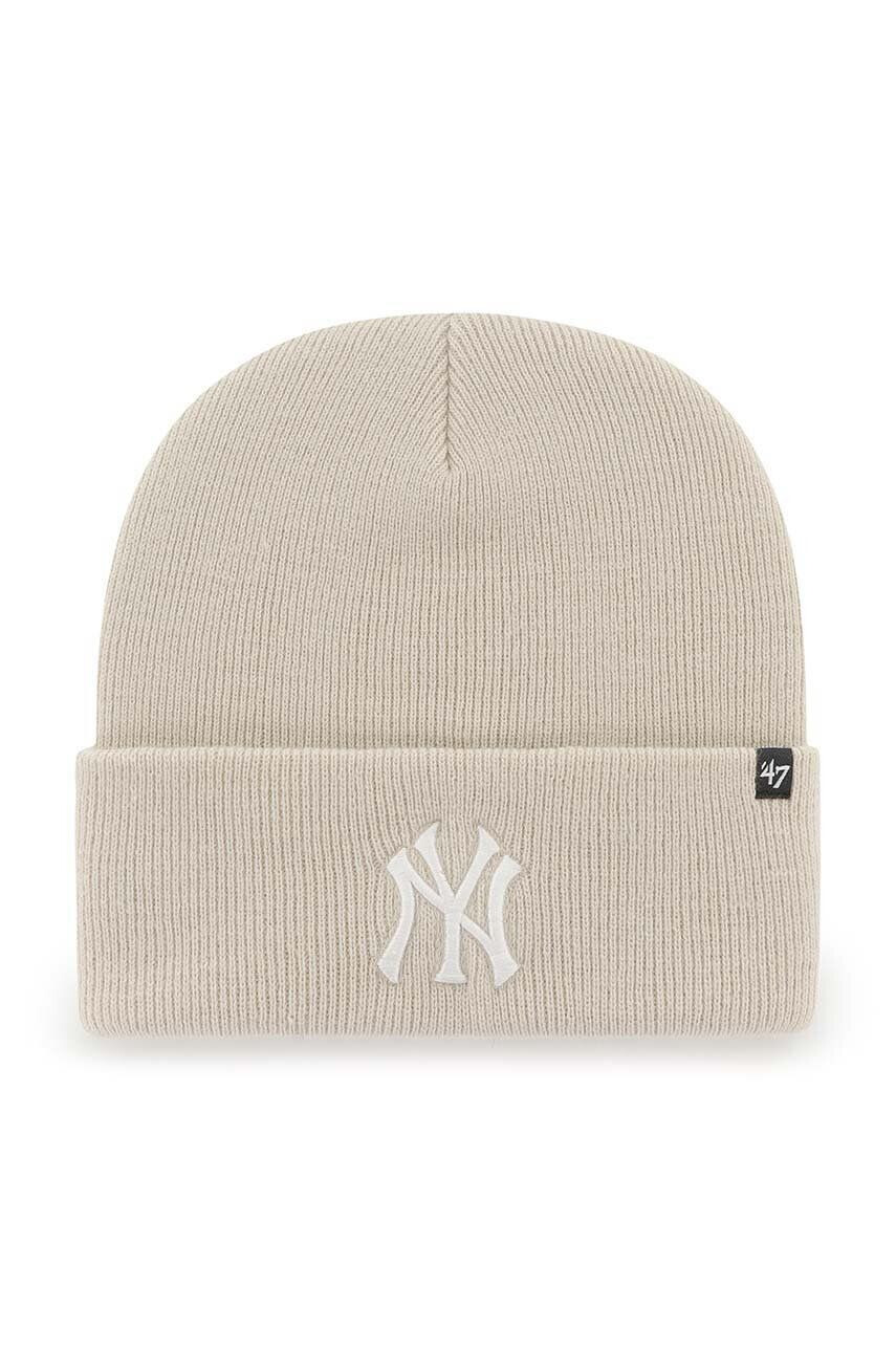 47brand Čiapka MLB New York Yankees béžová farba - Pepit.sk