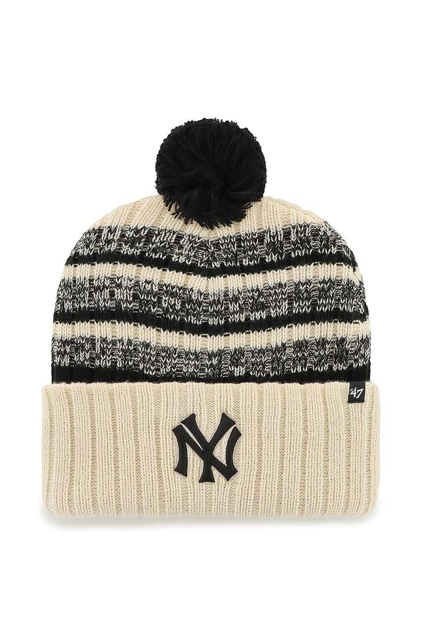 47brand Čiapka MLB New York Yankees béžová farba - Pepit.sk