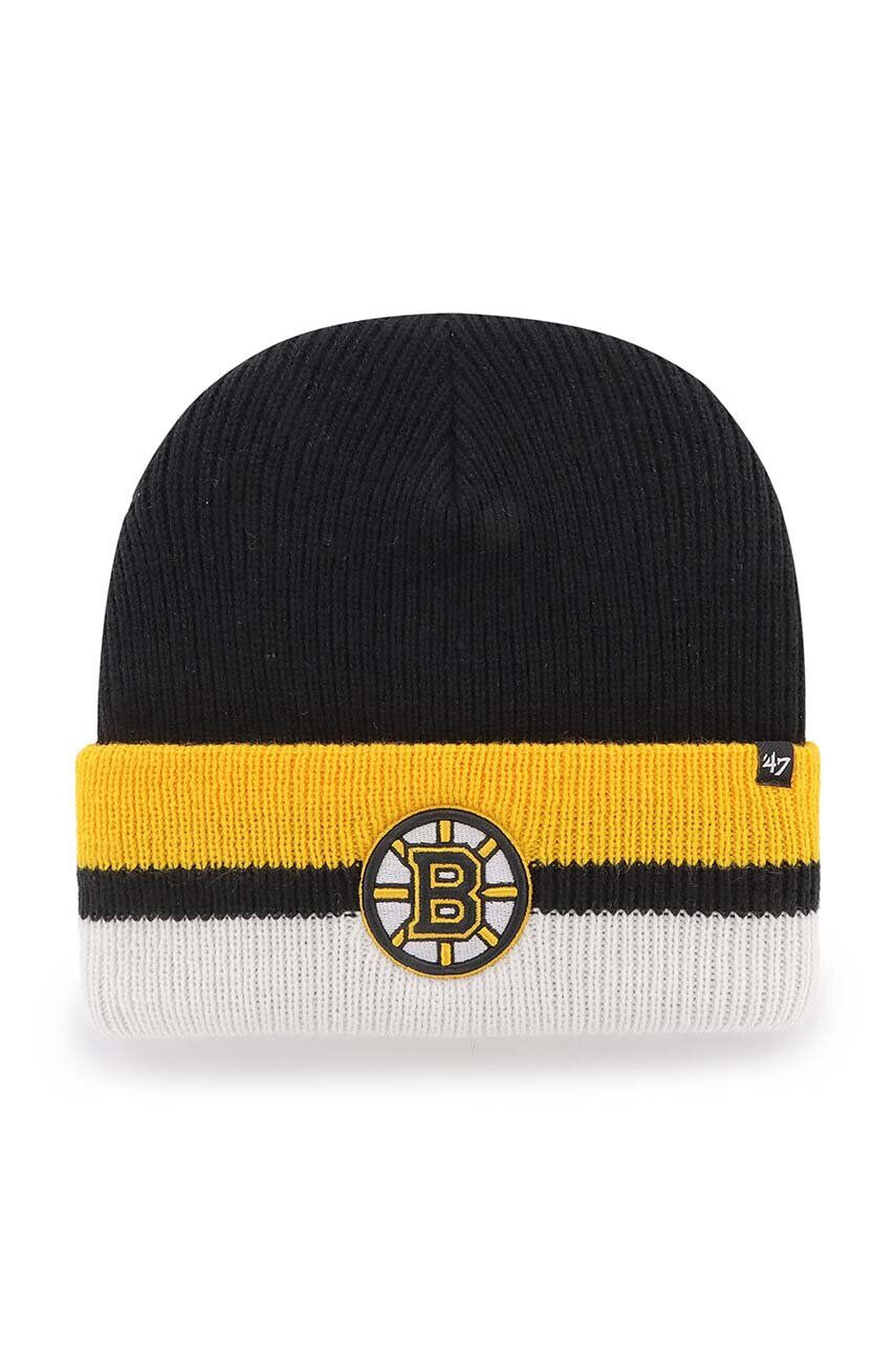 47brand Čiapka NHL Boston Bruins čierna farba - Pepit.sk