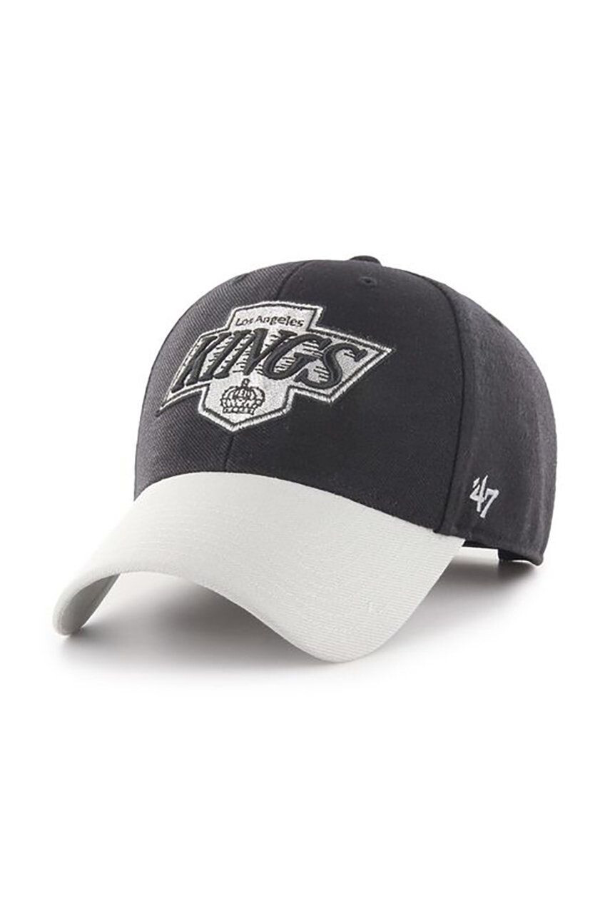 47brand Čiapka Nhl Vintage La Kings čierna farba s nášivkou - Pepit.sk