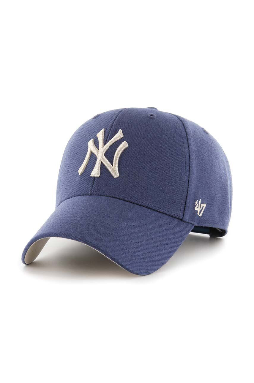 47brand Čiapka s prímesou vlny MLB Yankees Subway Series s nášivkou - Pepit.sk