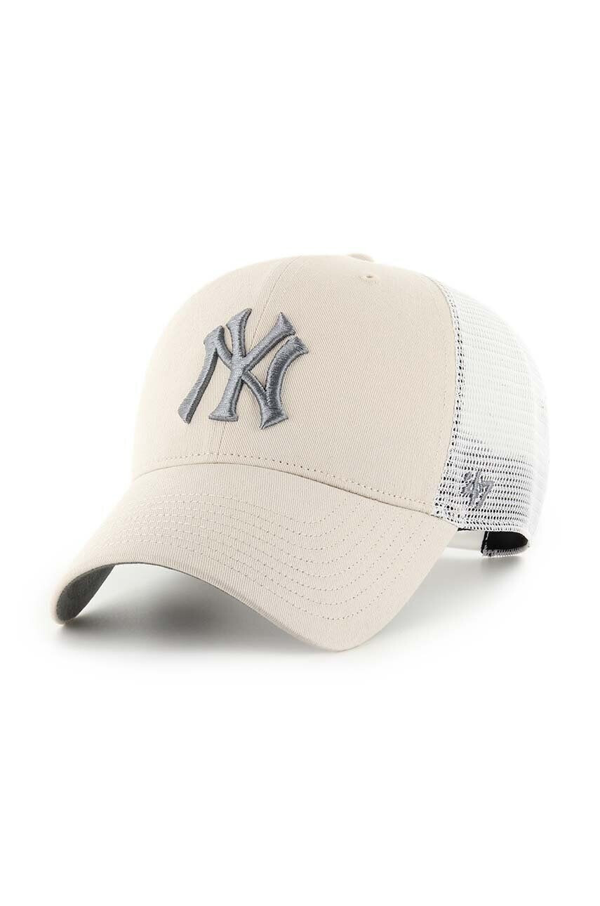 47brand Šiltovka MLB New York Yankees béžová farba s nášivkou - Pepit.sk