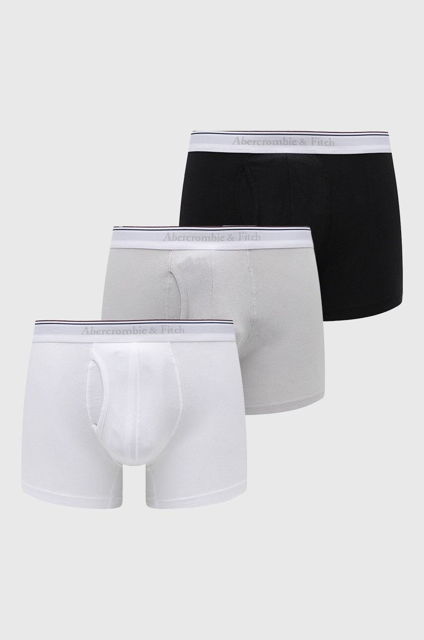 Abercrombie & Fitch Boxerky 3- Pack pánske čierna farba - Pepit.sk