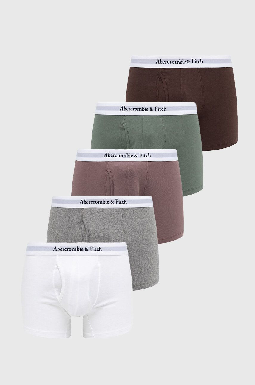 Abercrombie & Fitch Boxerky (5-pak) pánske červená farba - Pepit.sk