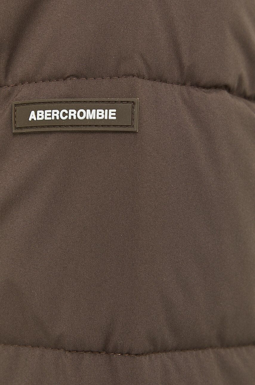 Abercrombie & Fitch Bunda pánska hnedá farba prechodná - Pepit.sk