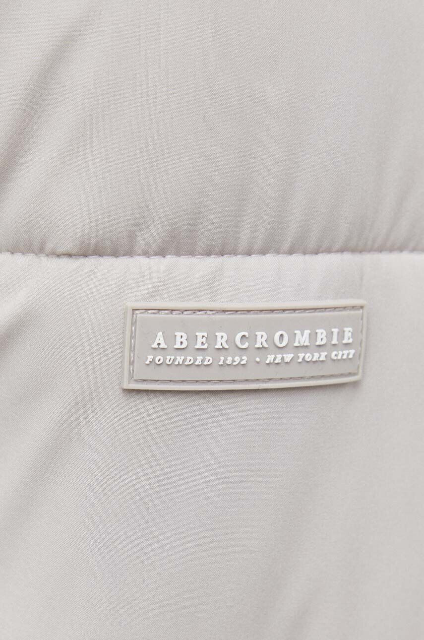 Abercrombie & Fitch Bunda pánska šedá farba zimná - Pepit.sk