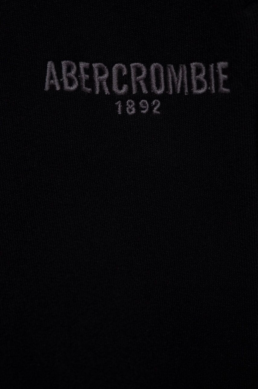 Abercrombie & Fitch Detské tepláky čierna farba jednofarebné - Pepit.sk