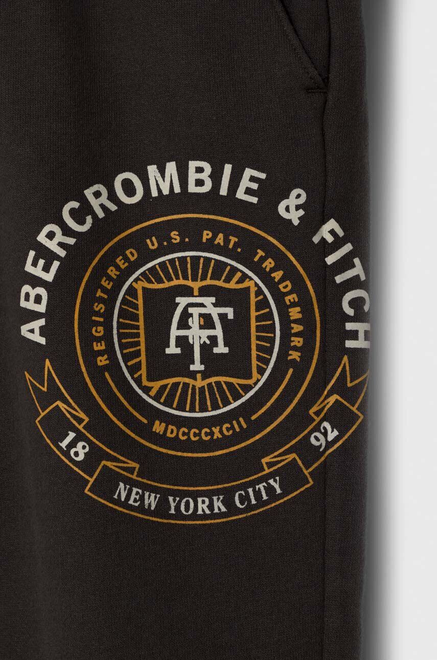 Abercrombie & Fitch Detské tepláky šedá farba jednofarebné - Pepit.sk