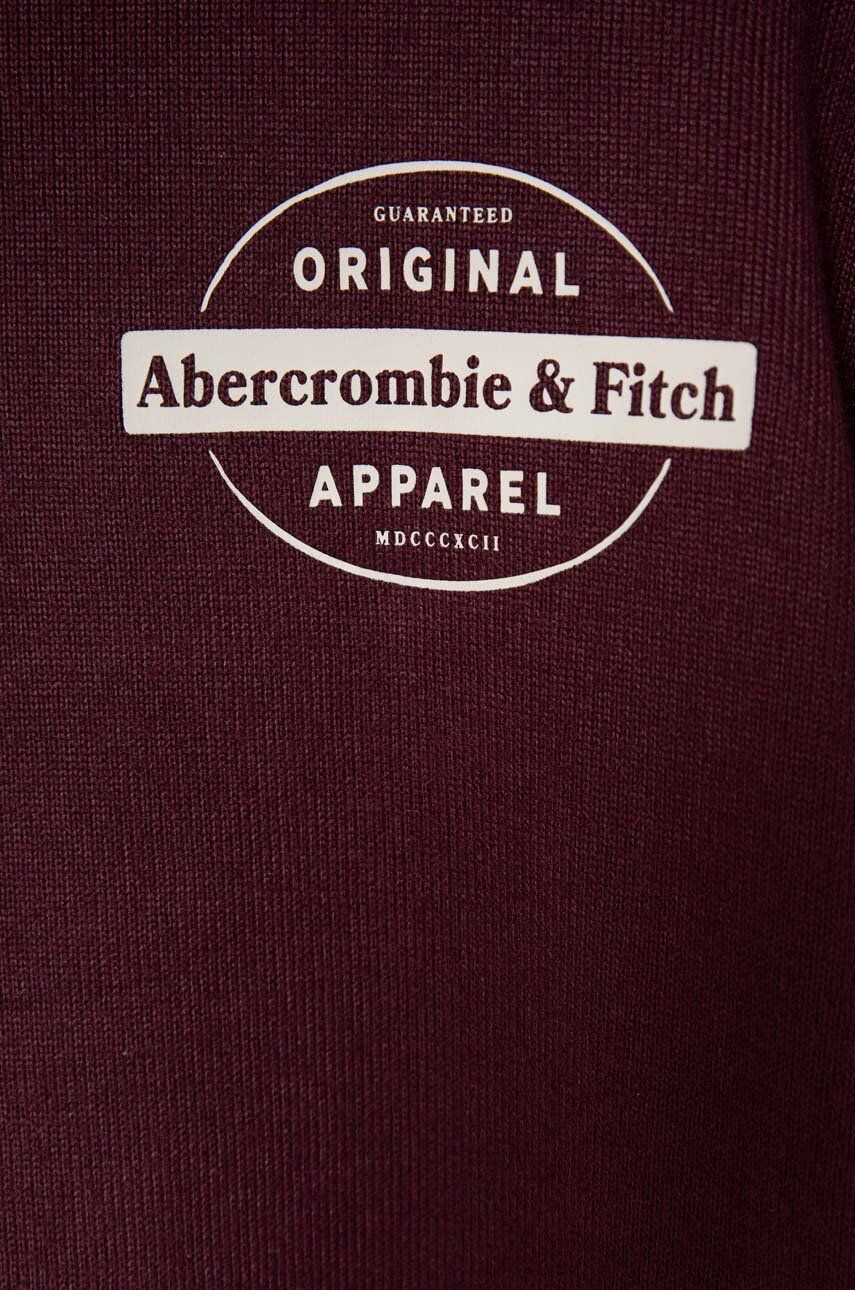 Abercrombie & Fitch Detský sveter bordová farba tenký - Pepit.sk