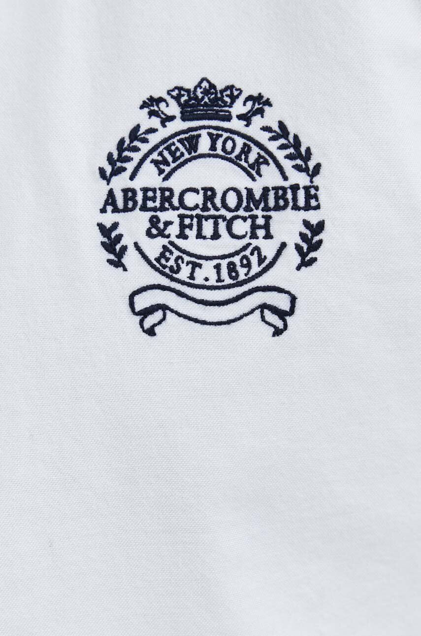 Abercrombie & Fitch Košeľa pánska biela farba regular s golierom button-down - Pepit.sk