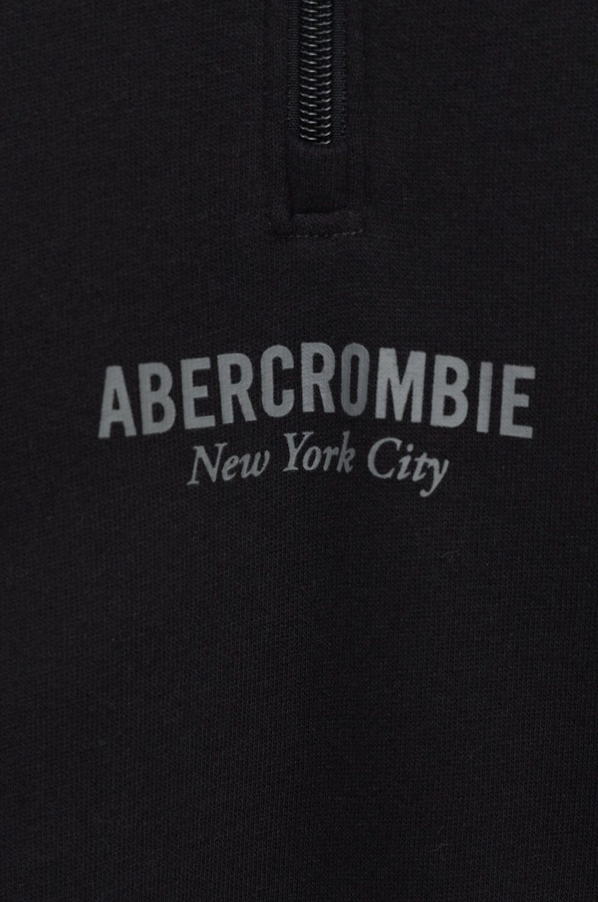 Abercrombie & Fitch Mikina čierna farba jednofarebná - Pepit.sk