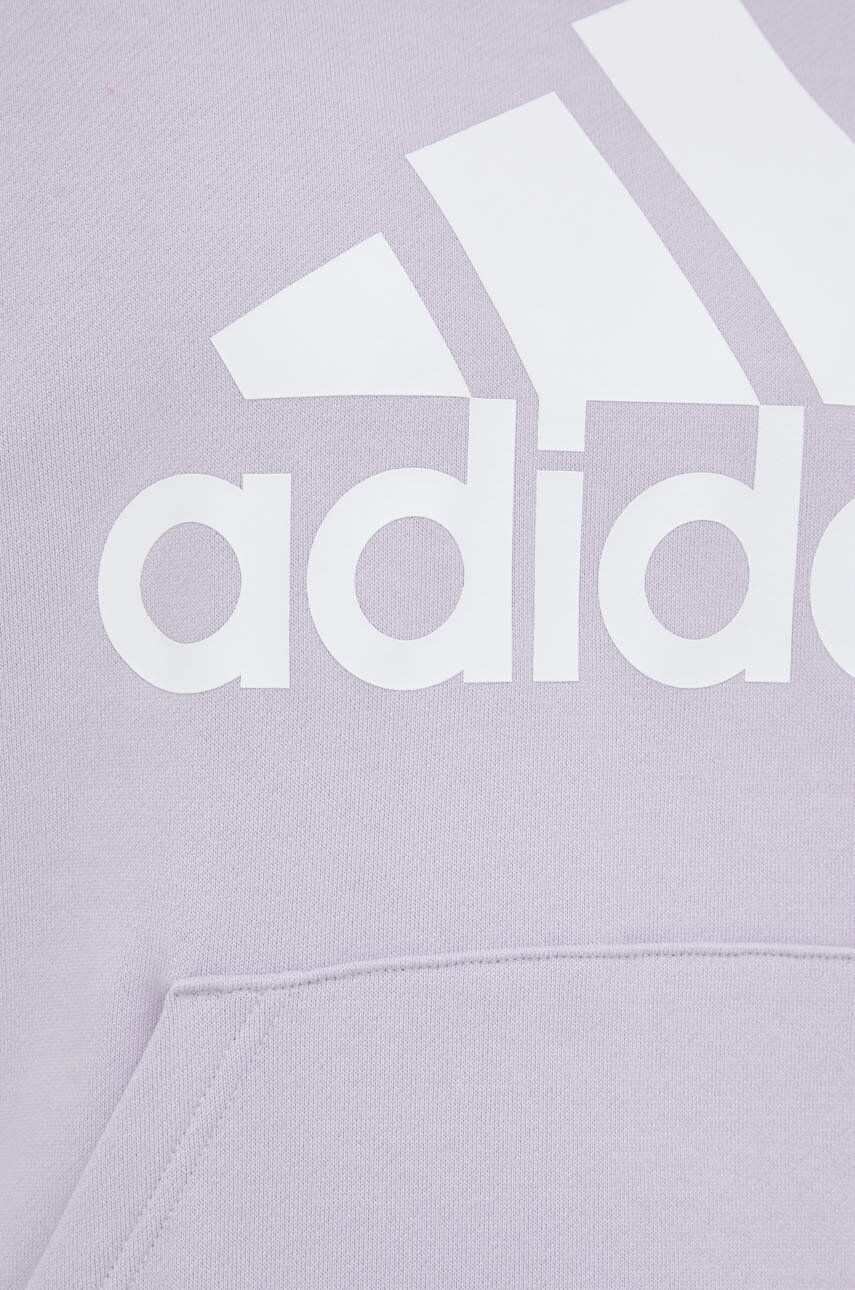 adidas Bavlnená mikina pánska čierna farba s potlačou - Pepit.sk