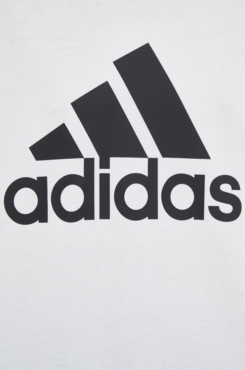 adidas Bavlnené tričko biela farba - Pepit.sk