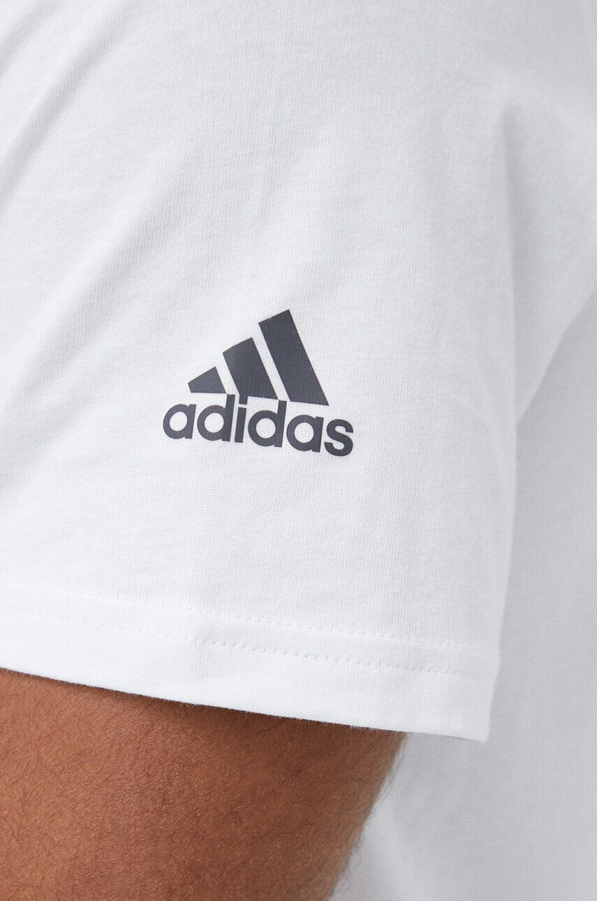 adidas Bavlnené tričko biela farba - Pepit.sk