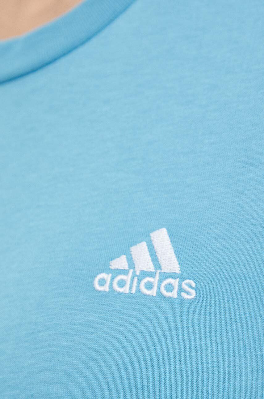 adidas Bavlnené tričko biela farba s nášivkou - Pepit.sk