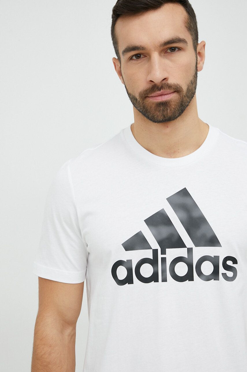 adidas Bavlnené tričko ružová farba - Pepit.sk