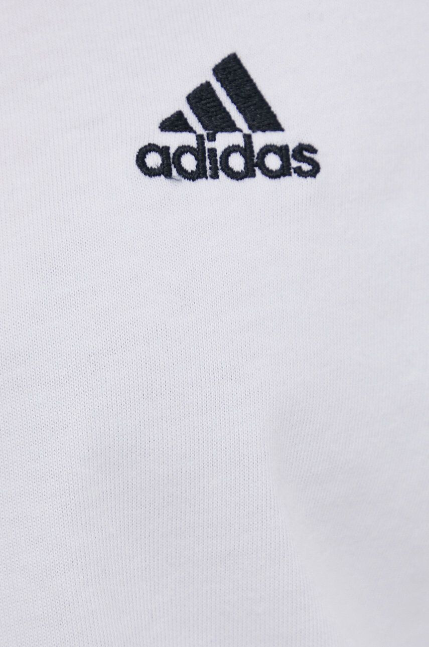 adidas Bavlnené tričko s dlhým rukávom HF7261 čierna farba - Pepit.sk