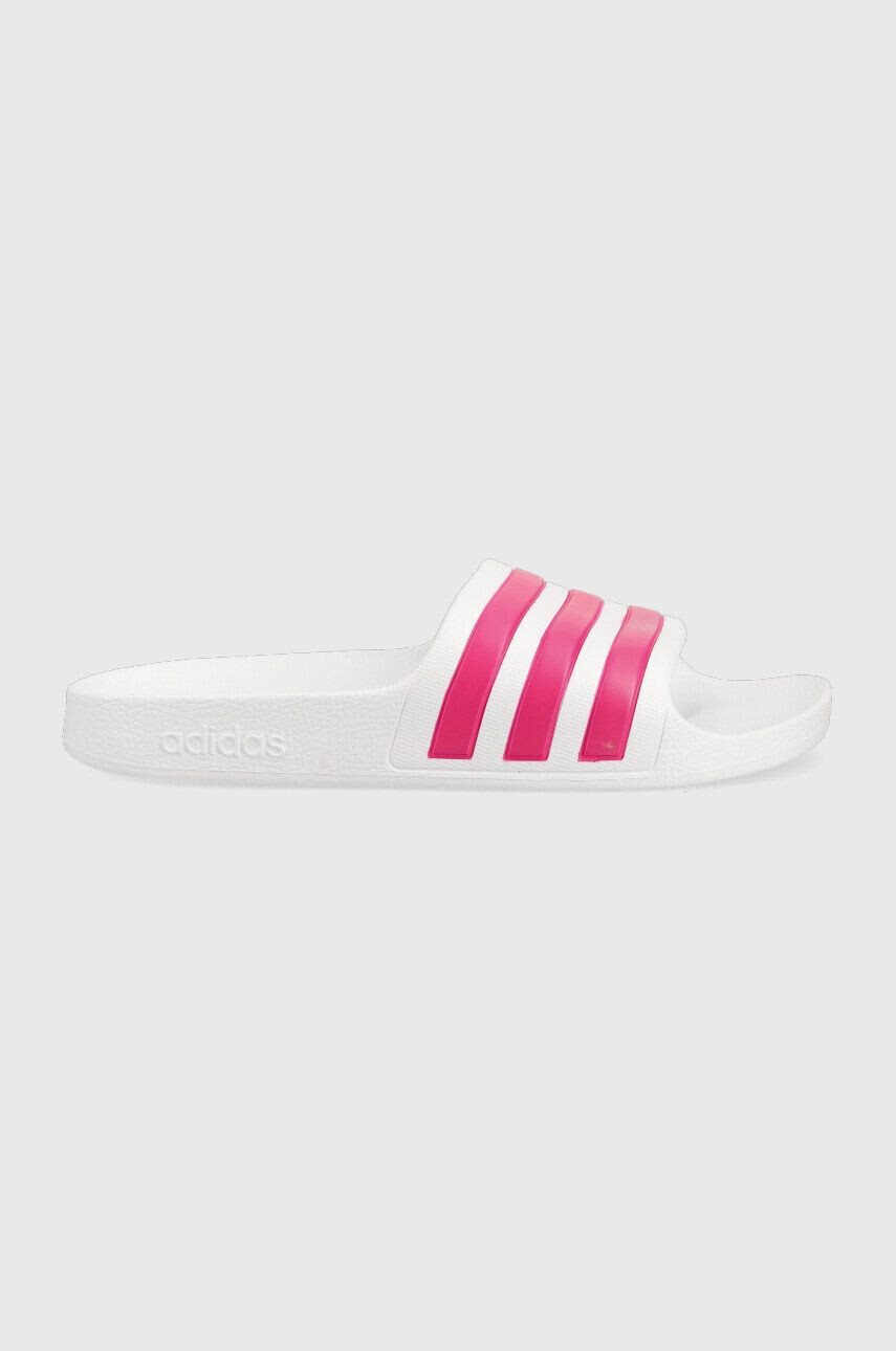 adidas Detské šľapky ADILETTE AQUA K biela farba - Pepit.sk